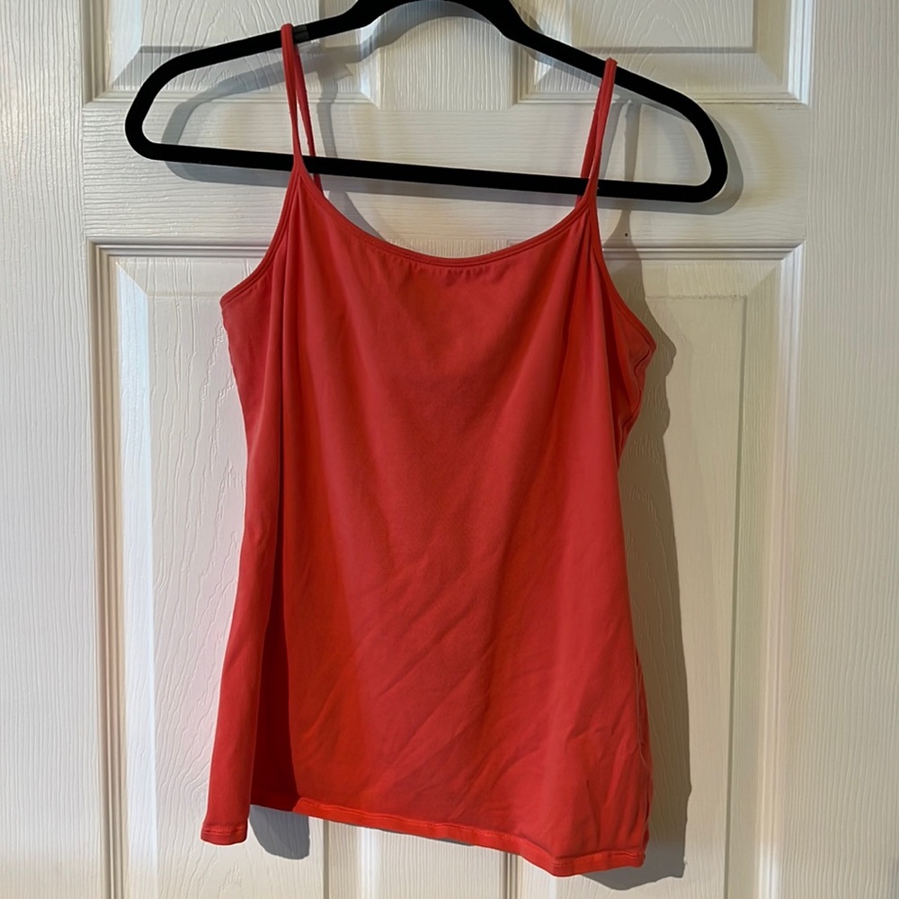 Express pink sleeveless tank with built-in bra